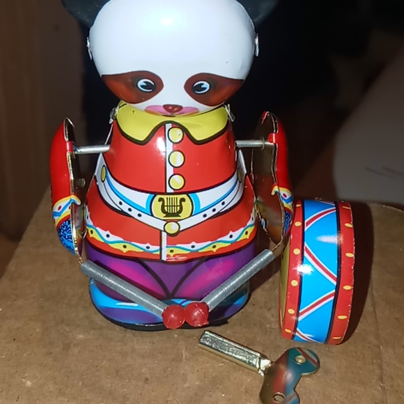 TINY TIN PANDA DRUMMER - Picture 2 of 5